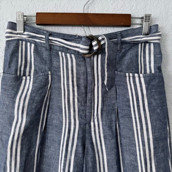 Anthropologie Beachy Linen Wide Leg Pants Size 4 - Picture 8 of 11